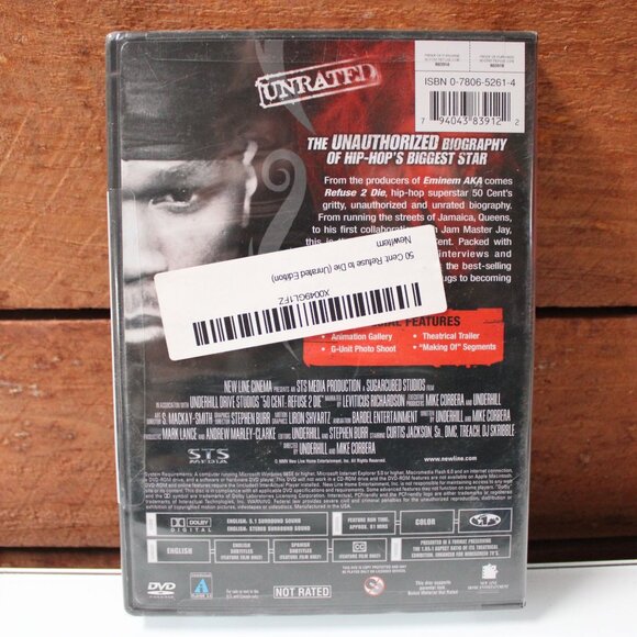 50 Cent: Refuse 2 Die (Unrated) DVD – The Unauthorized Biography of Hip-Hop’s NW - Picture 2 of 3